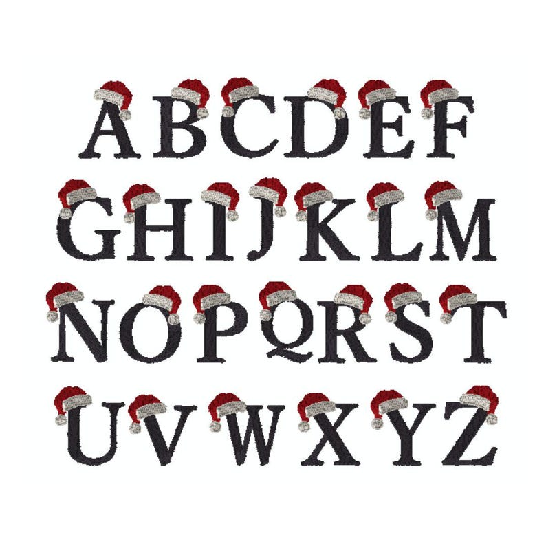 Kerstmuts Monogram Oversized Kinder Peuter Geborduurde Babytrui