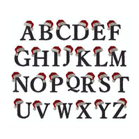 Kerstmuts Monogram Oversized Kinder Peuter Geborduurde Babytrui