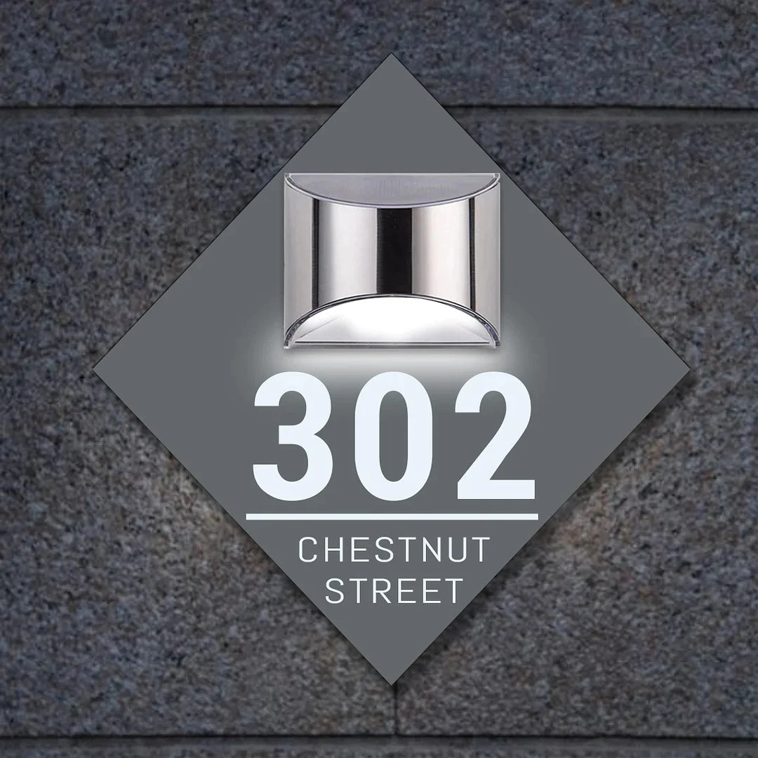 ⚡FLASH SALE⚡Gepersonaliseerd 3D-huisnummerbord op zonne-energie