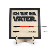 Houten decoratie voor vader - gepersonaliseerd 1-6 namen - ik ben haar vader - ornament houten decoratie voor vader