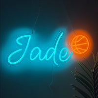 Neonreclame met aangepaste naam en LED-neonlicht