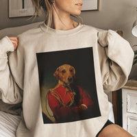 Gepersonaliseerde hoodies met huisdierportretten, renaissancehondenportretten op basis van foto's, digitale kunst van koninklijke huisdierenkoningportretten, ontwerp van portretkunst
