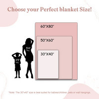 Couverture personnalisée avec motif d'anneaux brillants. Joli cadeau pour les couples.