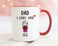 Mok voor papa, cadeau voor Vaderdag, grappig gepersonaliseerd cadeau