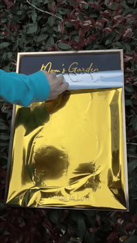 Hot Sale⭐️Aangepast geboortebloemframe van goudfolie