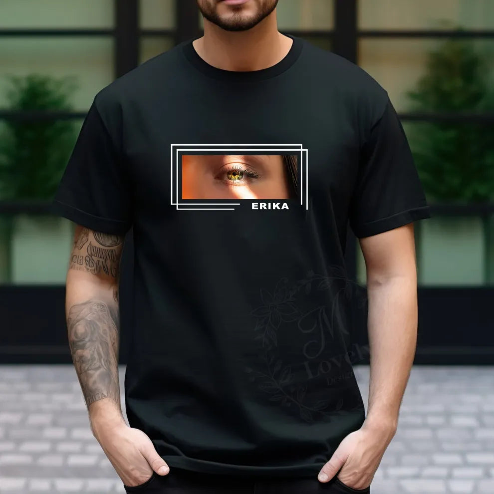 Uniek aangepast oog-T-shirt