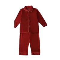 Gepersonaliseerde kerstpyjama's voor het hele gezin - op maat gemaakte rode fluwelen pyjama's