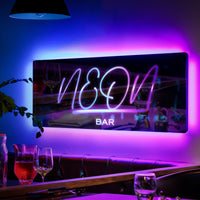 Lumières décoratives de bar, nom personnalisé, enseigne miroir, texte personnalisé, LED, multicolore, illuminé, tenture murale, enseignes au néon, décoration murale