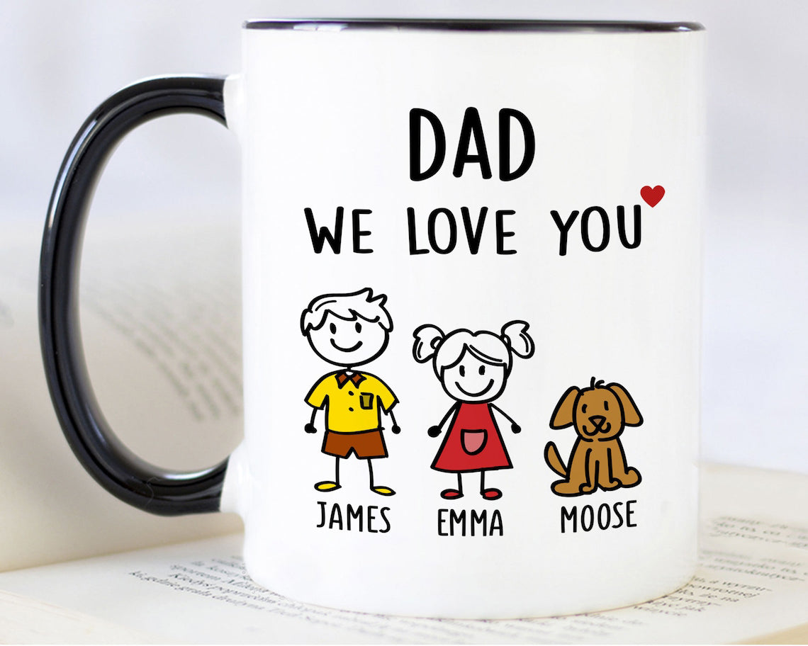 Mok voor papa, cadeau voor Vaderdag, grappig gepersonaliseerd cadeau