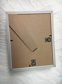 (Vierkant met lied) Aangepast bloemenframe met echte maanfasen, jubileumkalender