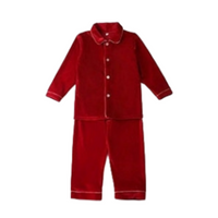Gepersonaliseerde kerstpyjama's voor het hele gezin - op maat gemaakte rode fluwelen pyjama's
