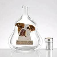 Individuele whiskyflessen met dierenportretten