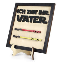 Houten decoratie voor vader - gepersonaliseerd 1-6 namen - ik ben haar vader - ornament houten decoratie voor vader