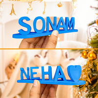 💕Dubbele naam illusie liefde 3D print als een lief cadeau voor koppels voor Kerstmis