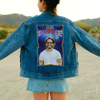 Veste en jean personnalisée, veste en jean avec texte individuel, veste en jean femme, veste en jean mariée, veste en jean personnalisée années 80
