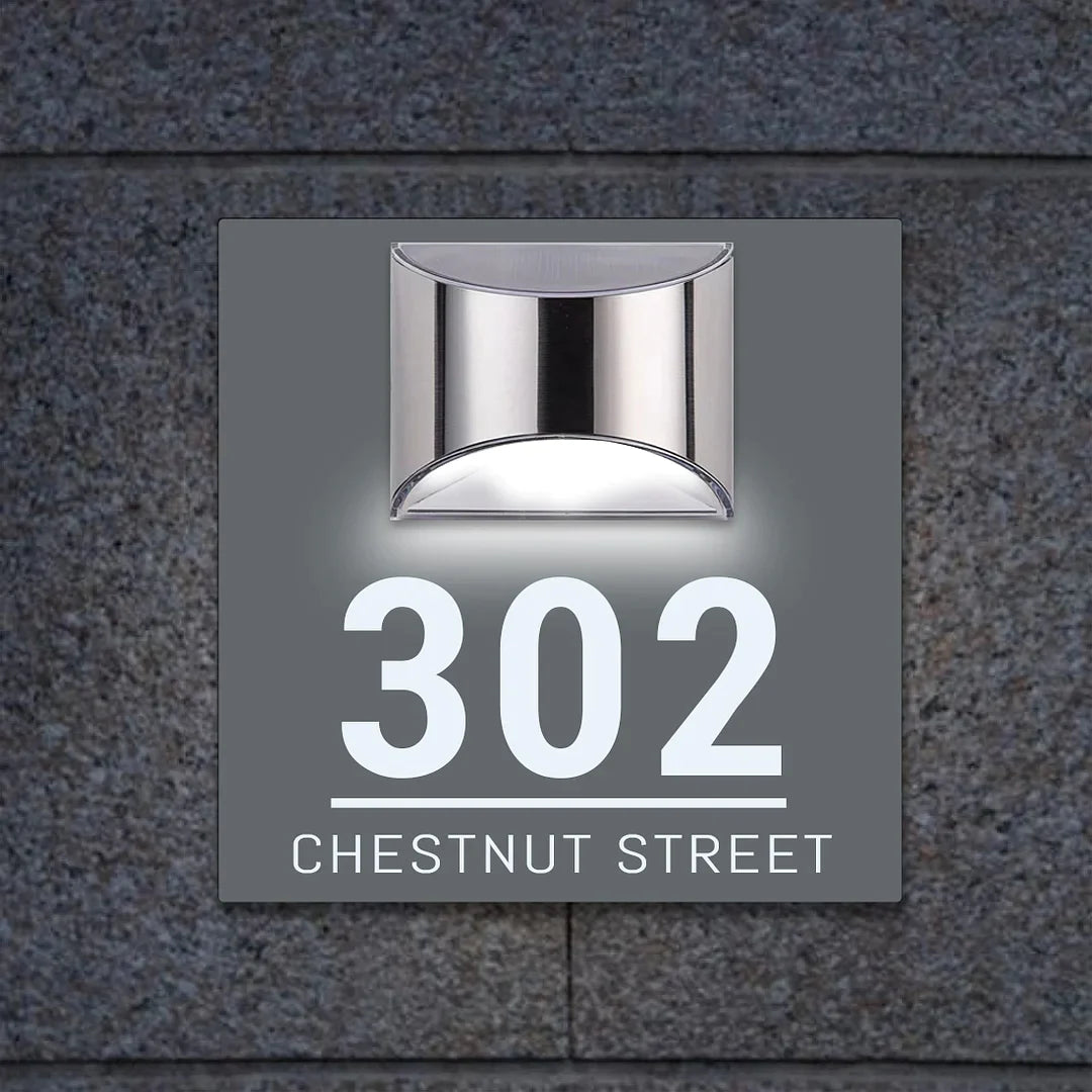 ⚡FLASH SALE⚡Gepersonaliseerd 3D-huisnummerbord op zonne-energie