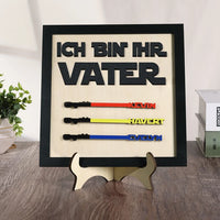 Houten decoratie voor vader - gepersonaliseerd 1-6 namen - ik ben haar vader - ornament houten decoratie voor vader