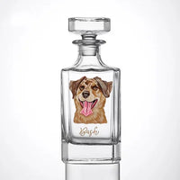 Individuele whiskyflessen met dierenportretten