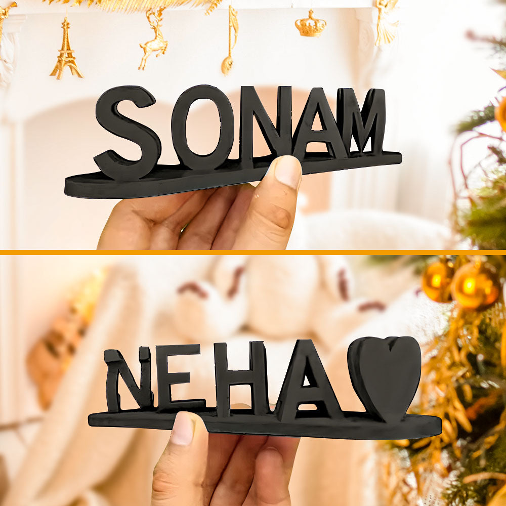 💕Dubbele naam illusie liefde 3D print als een lief cadeau voor koppels voor Kerstmis