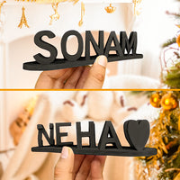 💕Dubbele naam illusie liefde 3D print als een lief cadeau voor koppels voor Kerstmis