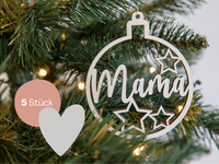 LOT DE 5 PENDENTIFS DE NOËL | ÉTOILES