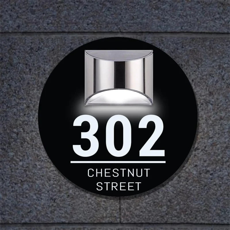 ⚡FLASH SALE⚡Gepersonaliseerd 3D-huisnummerbord op zonne-energie