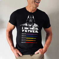 T-shirt personnalisé avec nom individuel et motif de dessin animé, excellent cadeau pour papa