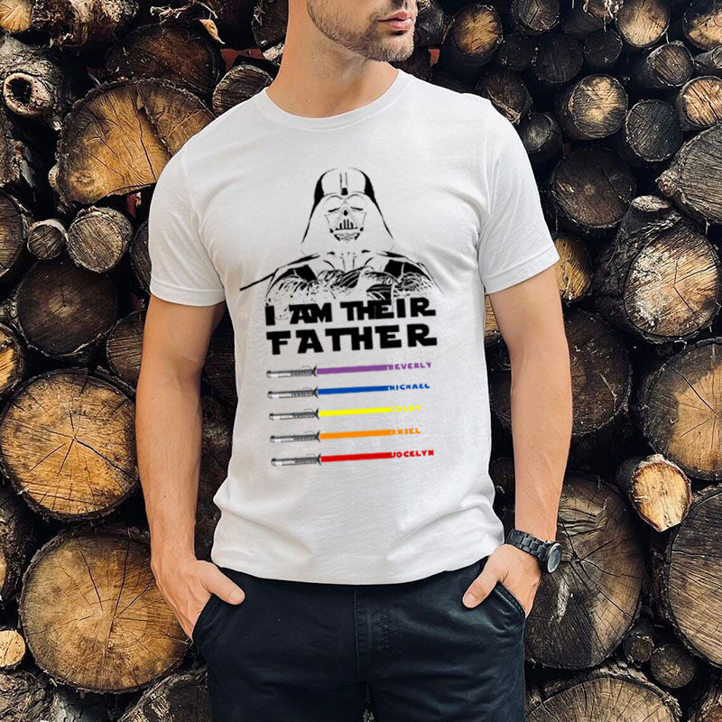 T-shirt personnalisé avec nom individuel et motif de dessin animé, excellent cadeau pour papa