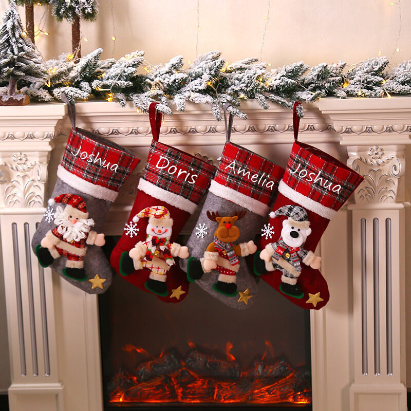 Cadeaux de Noël personnalisés en forme d'élément mignon pour la famille