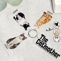 Porte-clés photo personnalisé en acrylique pour animaux de compagnie mignons