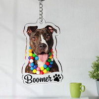 Porte-clés photo personnalisé en acrylique pour les amoureux des animaux