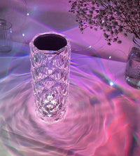 Oplaadbare kristallen tafellamp met touchbediening voor thuisdecoratie