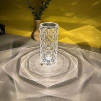 Oplaadbare kristallen tafellamp met touchbediening voor thuisdecoratie