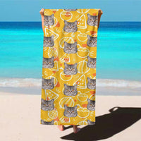 Gepersonaliseerde fotobadhanddoek, strandhanddoek met ananaspatroon, leuk cadeau voor een vriend