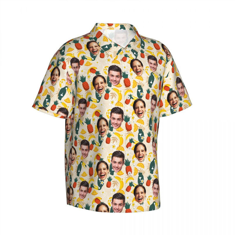 Aangepast Hawaiiaans overhemd Zomertijd Unisex overhemd voor koppels