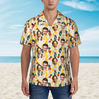 Aangepast Hawaiiaans overhemd Zomertijd Unisex overhemd voor koppels