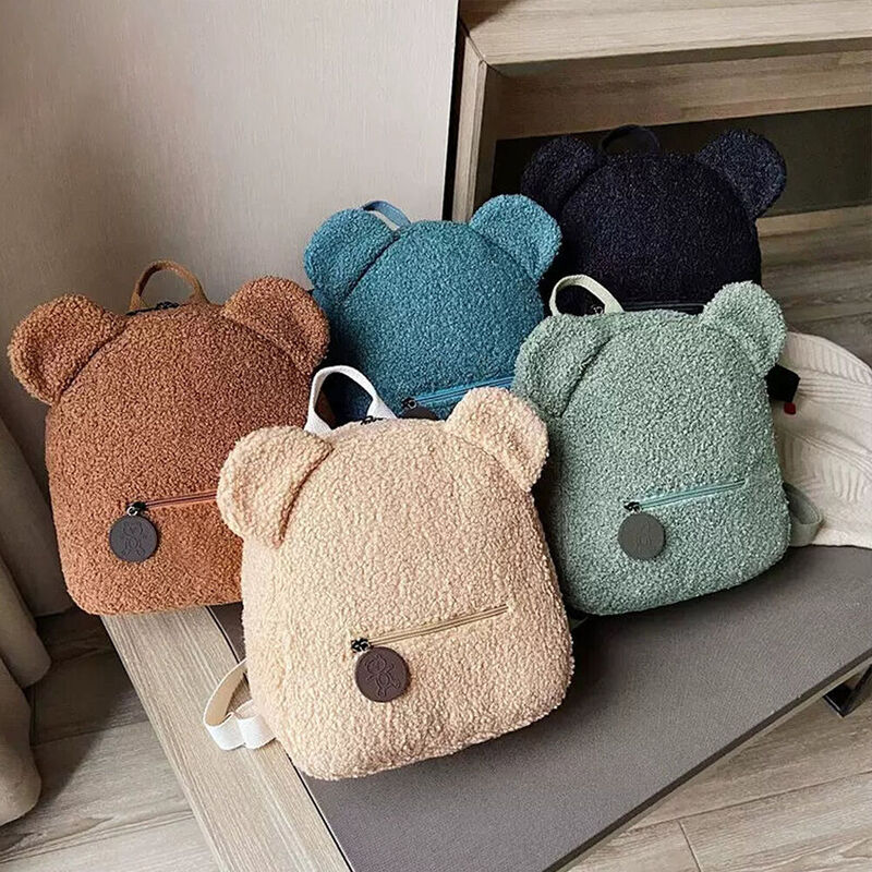 Aangepaste rugzak met geborduurde teddybeer en naam voor peuters