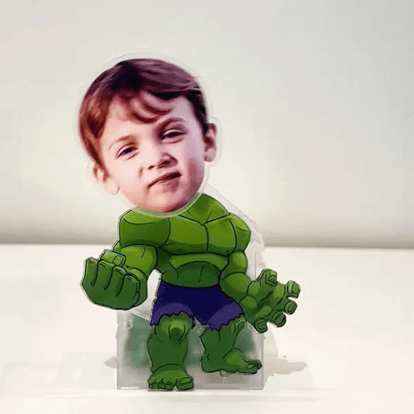 Gepersonaliseerde Bobble Head Acryl Stand Cartoon Superheld Foto Ontwerp Aantrekkelijk Cadeau voor Kinderen
