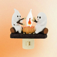 Creatief cadeau voor Halloween: spookachtig kampvuur met flikkerend nachtlampje