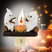 Creatief cadeau voor Halloween: spookachtig kampvuur met flikkerend nachtlampje