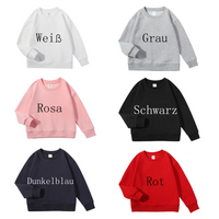 Sweat-shirt personnalisé pour enfants avec nom et nom de famille brodés Cadeaux chaleureux pour les enfants