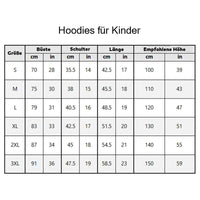 Gepersonaliseerde kinderhoodie met borduursel van uw eigen naam en leeftijd. Warm cadeau voor kinderen.