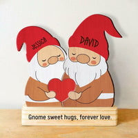 Puzzle familial personnalisé en bois représentant le Père Noël, joli cadeau pour Noël