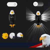 Lampe de projection d'animaux en forme d'aigle, veilleuse magnétique rechargeable, cadeau créatif pour amis