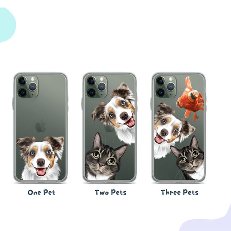 Gepersonaliseerde telefoonhoesjes met schattige huisdierfoto's voor dierenliefhebbers
