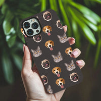 Gepersonaliseerde telefoonhoes met gepersonaliseerde foto van een huisdier, een warm cadeau voor vrienden