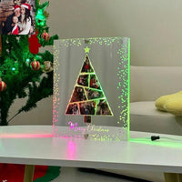 Miroir lumineux personnalisé pour sapin de Noël, noms de famille personnalisés, décoration d'intérieur amusante