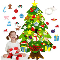 Handgemaakte vilten hanger, driedimensionale kerstboom, kerstdecoratie voor thuis