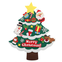 Handgemaakte vilten hanger, driedimensionale kerstboom, kerstdecoratie voor thuis