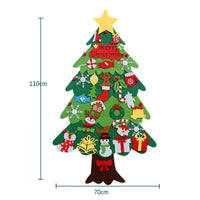 Handgemaakte vilten hanger, driedimensionale kerstboom, kerstdecoratie voor thuis